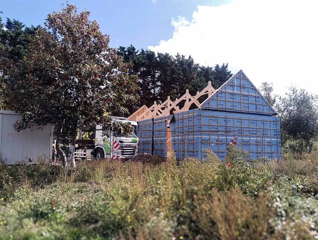 camion de transport et grutage.