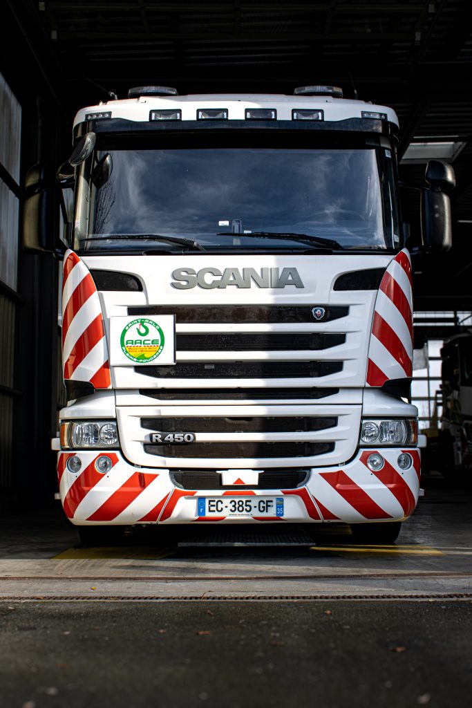 camion de transport de AACE.
